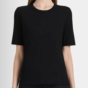 Club Monaco Black Short Sleeve Perfect Tee Size S
